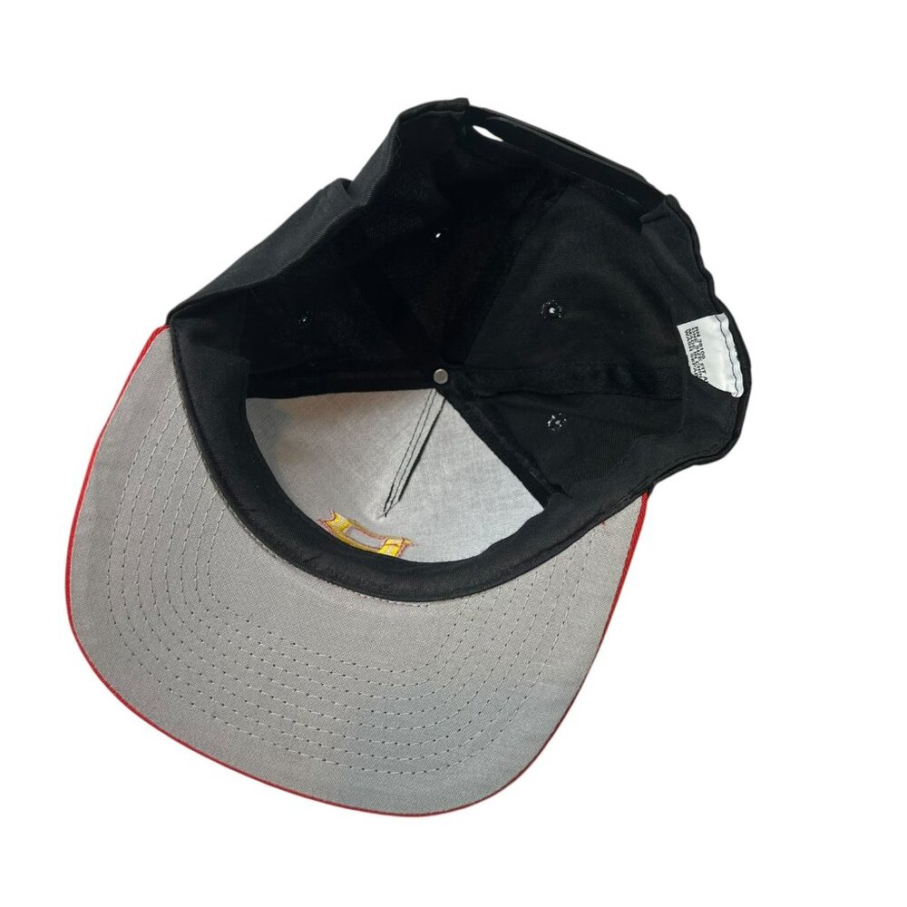 Pittsburgh Pirates Vintage SGA Snapback Baseball Hat Cap Y2K 90's Black Red MLB - Picture 7 of 9